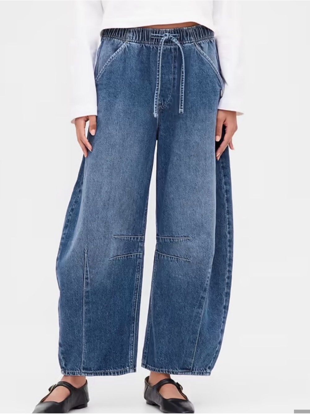 Gap Mid Rise UltraSoft Easy Horseshoe Jeans Large T